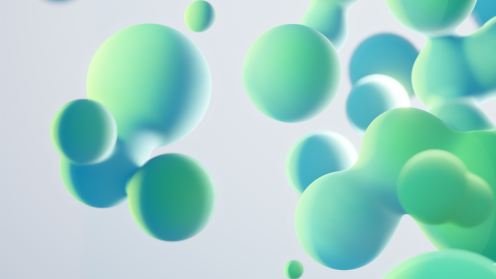 Banner image with particles
