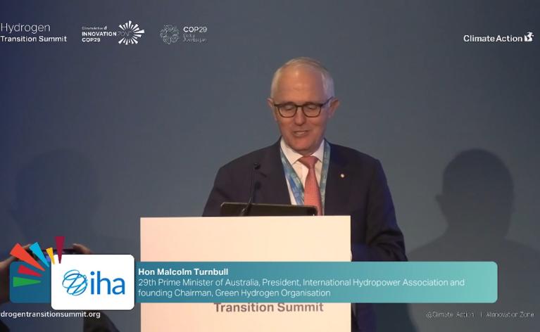 Malcolm Turnbull at COP29 - Hydrogen Transition Summit