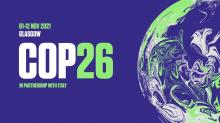 An official poster for COP26.